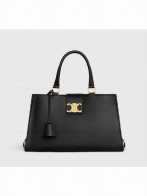 Celine MEDIUM APPOLINE BAG IN SUPPLE CALFSKIN 114963 BLACK