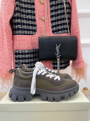 Brunello Cucinell Suede and techno fabric runners sneakers 022