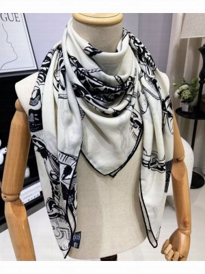 Chanel Women's Jewelry Printing Square Scarf