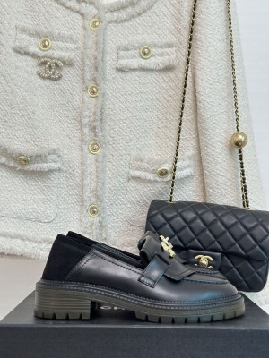 Chanel Calfskin 3cm Black Loafers 2023 033