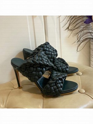 Bottega Veneta The Curve Heel Sandals 11cm Green  2021 Collection