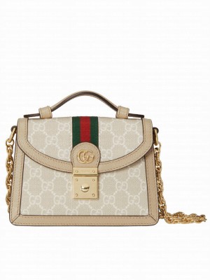 Gucci Ophidia GG Mini Shoulder Bag Cream