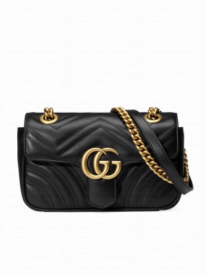 Gucci GG Marmont Mini Shoulder Bag 446744 Black