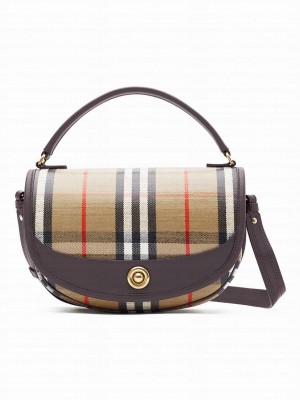 Burberry Crossbody Bag Highlands Dark Coffee