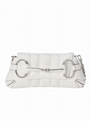 Gucci Horsebit Chain Small Shoulder Bag 764339 Cream
