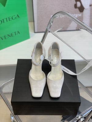Chanel Vintage 7cm Suede Gray Pumps 2022 Collection