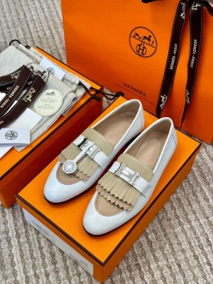 Hermes Women's Royal Loafer White