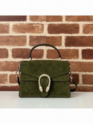GUCCI DIONYSUS MINI TOP HANDLE BAG 813400 Dark green