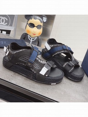 Dior Atlas Strap Sandals Black Spring/Summer 2021 Collection (For Women and Men)