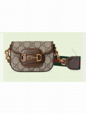Gucci Horsebit 1955 strap wallet 699760 brown
