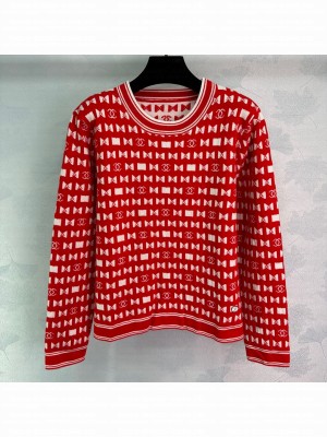 Chanel Wool Sweater CH121714 Red 2024