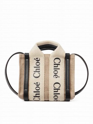 Chloe Woody Nano Tote Black