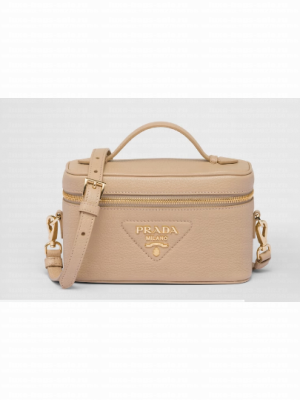 Prada Leather mini-bag 1BH202 Sand Beige