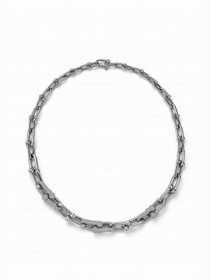 Tiffany Women's Graduated Link Necklace Silver