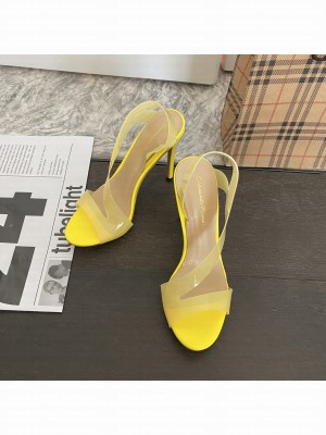 Gianvito Rossi 11.5cm Metropolis High Heel Sandals Yellow 2022 Collection