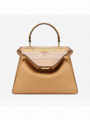 Fendi PEEKABOO ISEEU MEDIUM leather bag 70193 apricot
