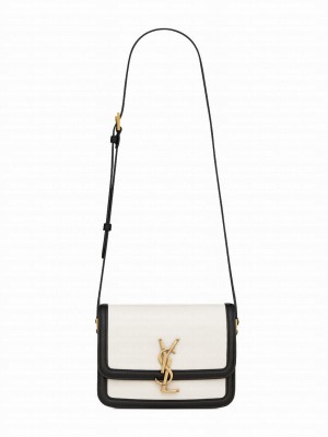 Saint Laurent Solferino Small Satchel In Box Saint Laurent Leather Cream