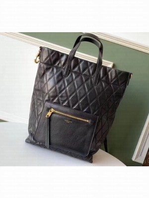 Givenchy Shopper Tote Backpack Bag in Diamond Quilted Leather Black