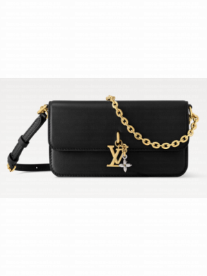 Louis Vuitton NEW Wallet On Chain LV Bloom M14581 black