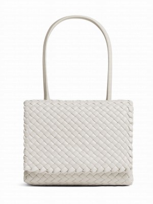 Bottega Veneta Patti Top Handle Bag 709420 Cream