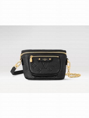Louis Vuitton Mini Bumbag Original Leather Bag M46917 Black