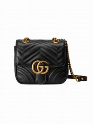 Gucci GG Marmont mini shoulder bag 739682 black