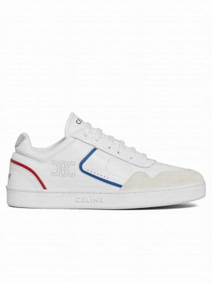 Celine Unisex Ct-10 Celine Trainer Low Lace-Up Sneaker White