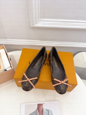 Louis Vuitton New LV Remix Nina Flat Ballerina Monogram Brown