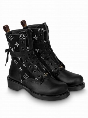 Louis Vuitton Women's Metropolis Flat Boots 1A95ZC Black