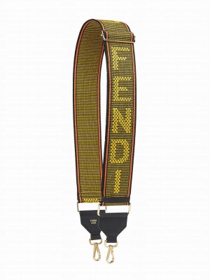 Fendi Ribbon Shoulder Strap 8AV134 Yellow