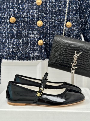 LES BALLERINES CELINE MARY-JANE IN PATENT CALFSKIN BLACK