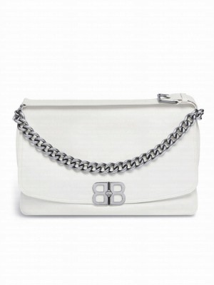 Balenciaga BB Soft Large Flap Bag White
