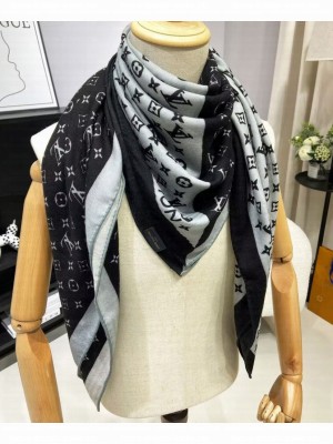 Louis Vuitton Women's Monogram Duogram Scarf Black