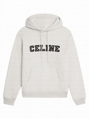 Celine Loose Hoodie In Cotton Fleece