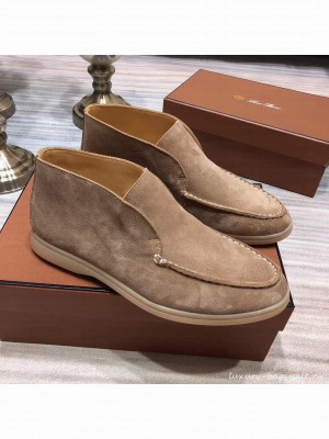 Loro Piana Open Walk Suede Booties
