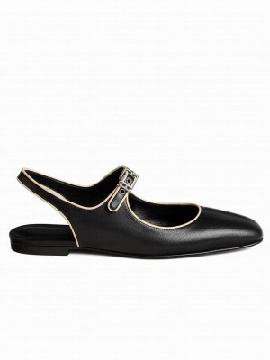Hermes Women's Kleo Slingback Black