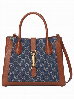 Gucci Jackie 1961 Medium Tote Bag 649016 Blue