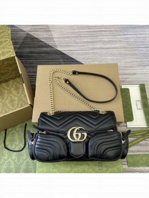GUCCI GG MARMONT SMALL SHOULDER BAG 795228 black