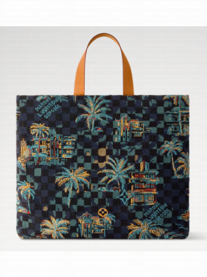 Louis Vuitton Shopper Tote MM N00218 Marina Blue
