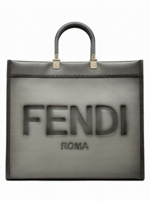 Fendi Sunshine Large Shopper 8BH386 Gray