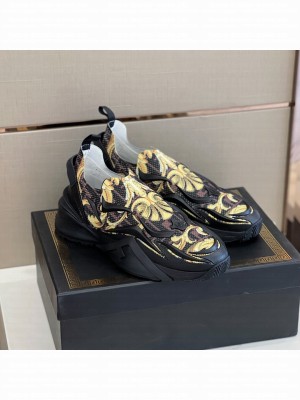 Versace x Fendi Flow running sneakers Black 2022 Collection