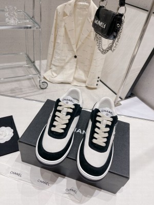 Chanel Suede Sneakers G39978 Black 2023SS 