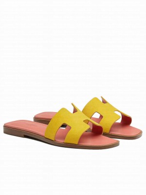 Hermes Women's Oran Sandal Yellow