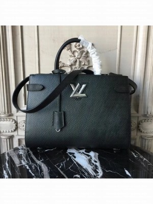 Louis Vuitton Twist Tote 31cm Bag Epi/Cuir Ecume Canvas Fall/Winter 2017 Collection M54810, Noir