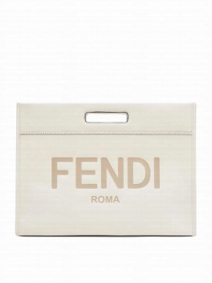 Fendi Shopping Bag Cream
