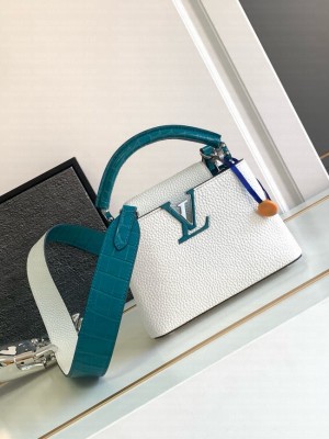 Louis Vuitton Capucines Mini M96498 white&blue