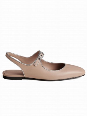 Hermes Women's Kleo Slingback Cream