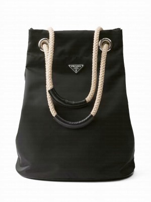 Prada Mariner Medium Re-Nylon tote Bag 2VG133 Black