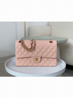 CHANEL CLASSIC 11.12 HANDBAG AS01112 PINK&GOLD Metal