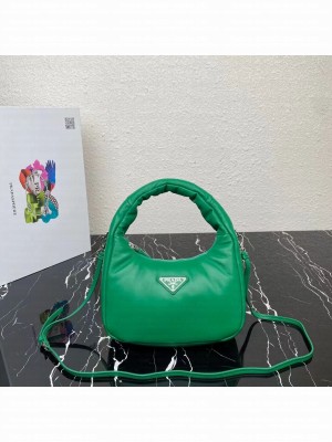 Prada Soft padded nappa leather mini-bag 1BA384 green